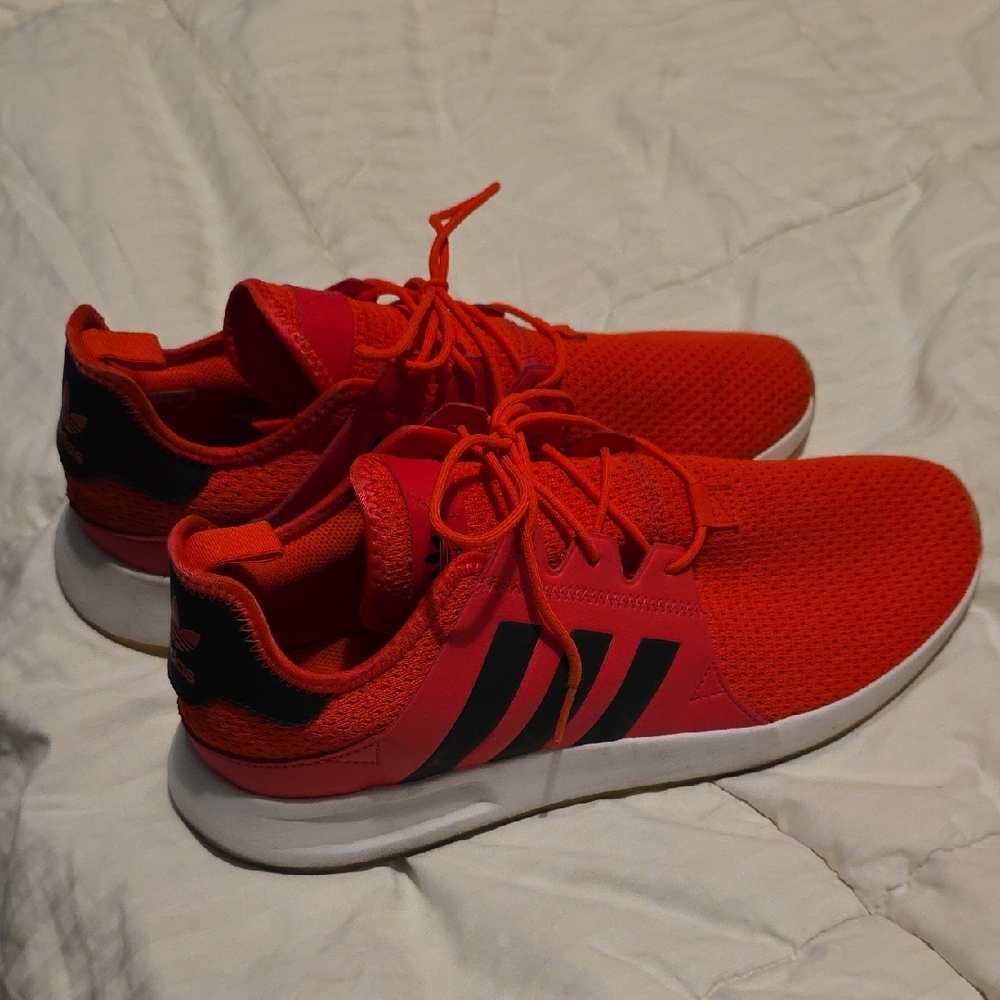 Adidas Scarlet (red/pink) and Ebony Athletic Shoes 13 mens
